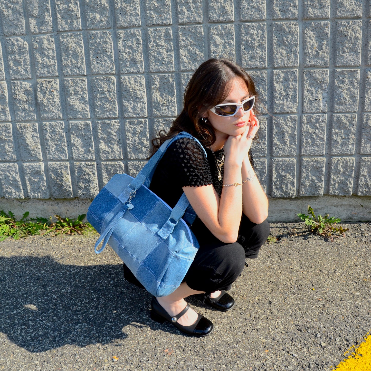 Vintage jeans bag