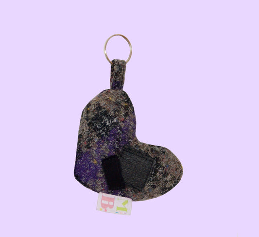 Purple heart key ring ♡