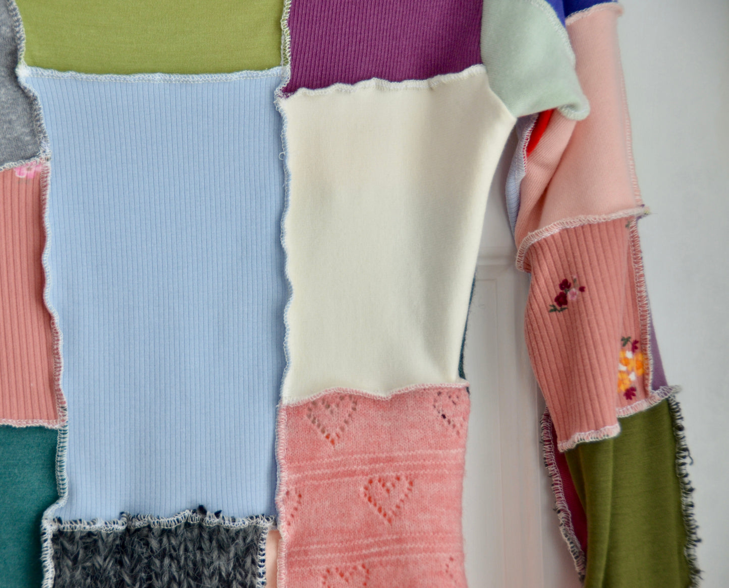 Long sleeve tee-shirt patchwork XS