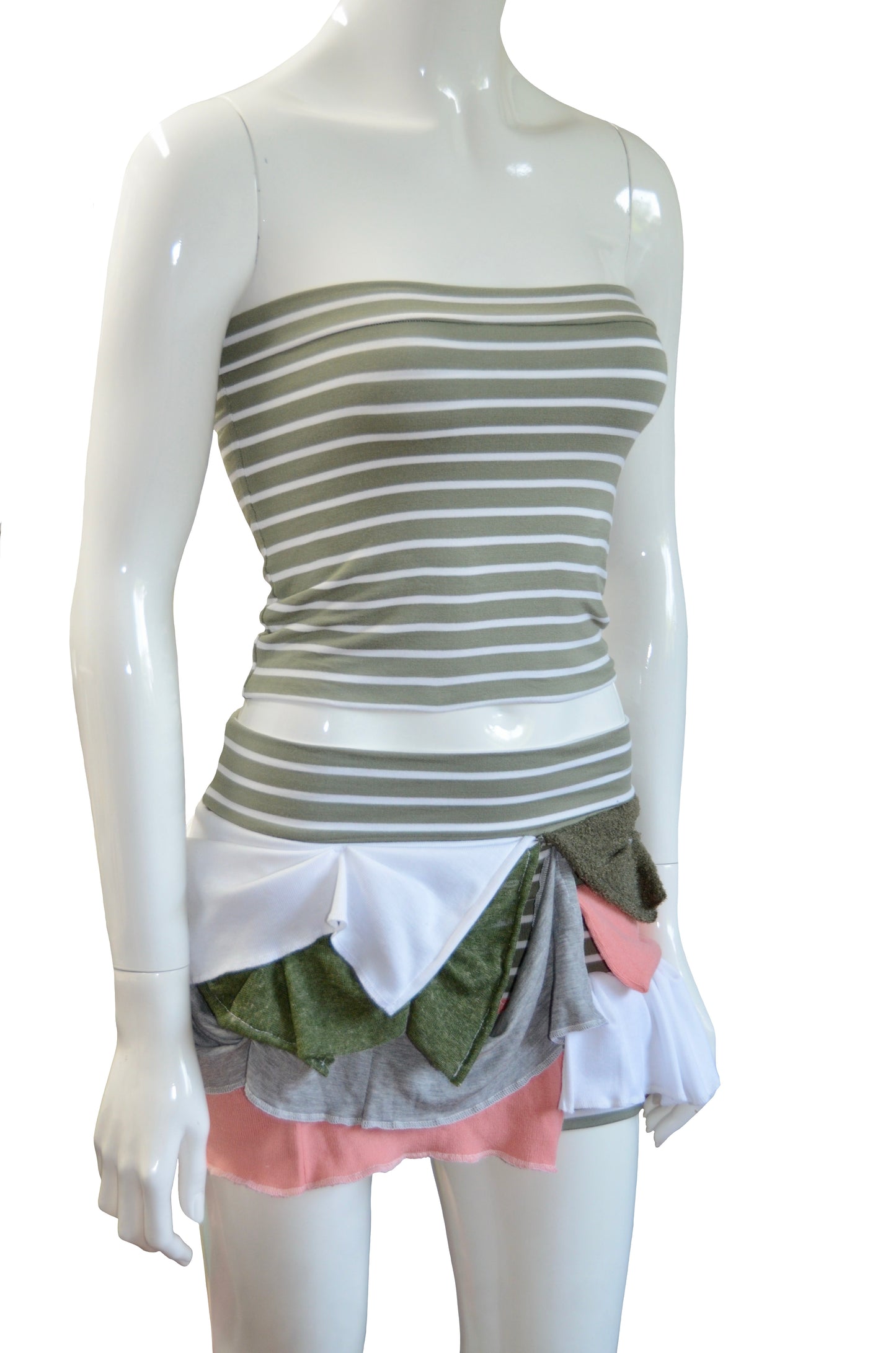 Ensemble kaki ligné