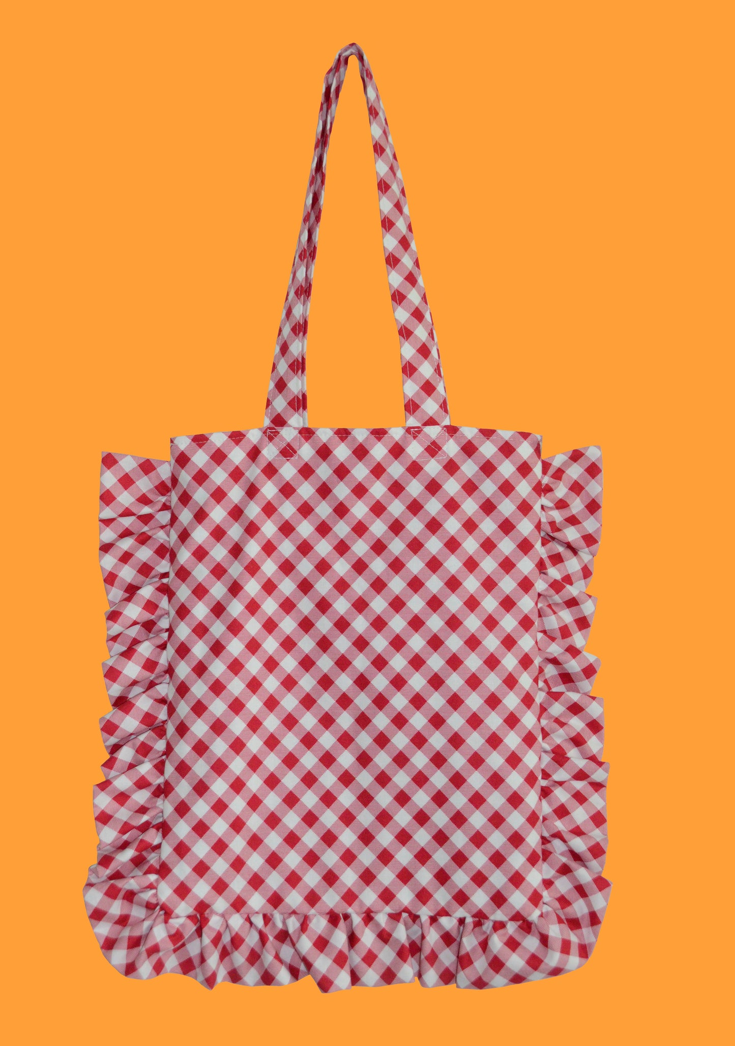 Pink ruffle totebag