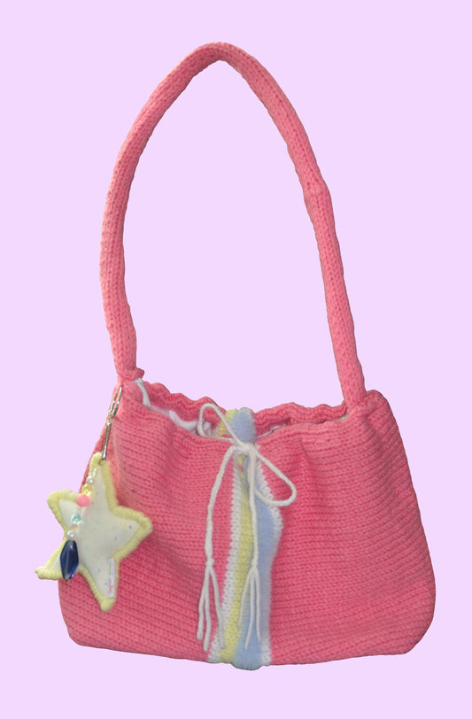 Sac « framboise » avec étoile ✰