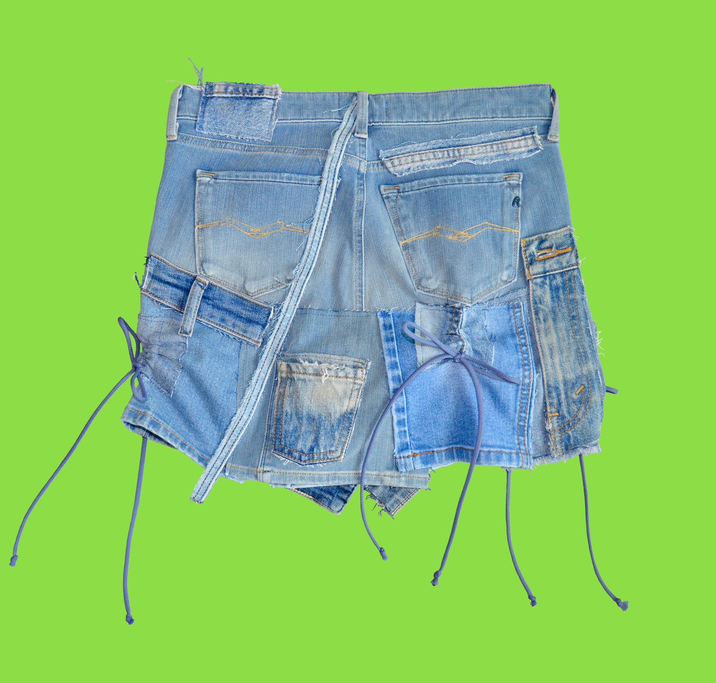 Recycled jeans skirt S-M