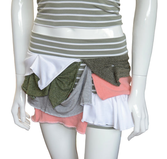 Ensemble kaki ligné