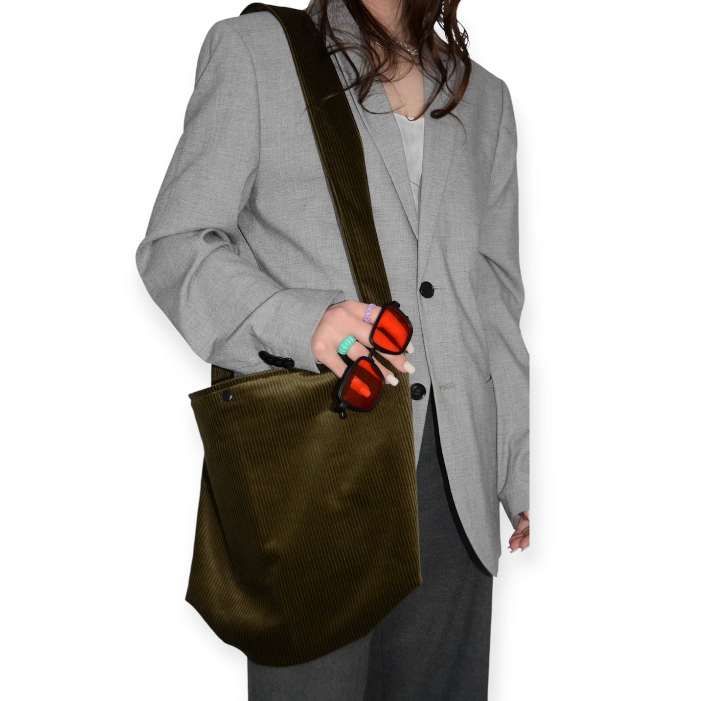 Sac à bandoulière kaki