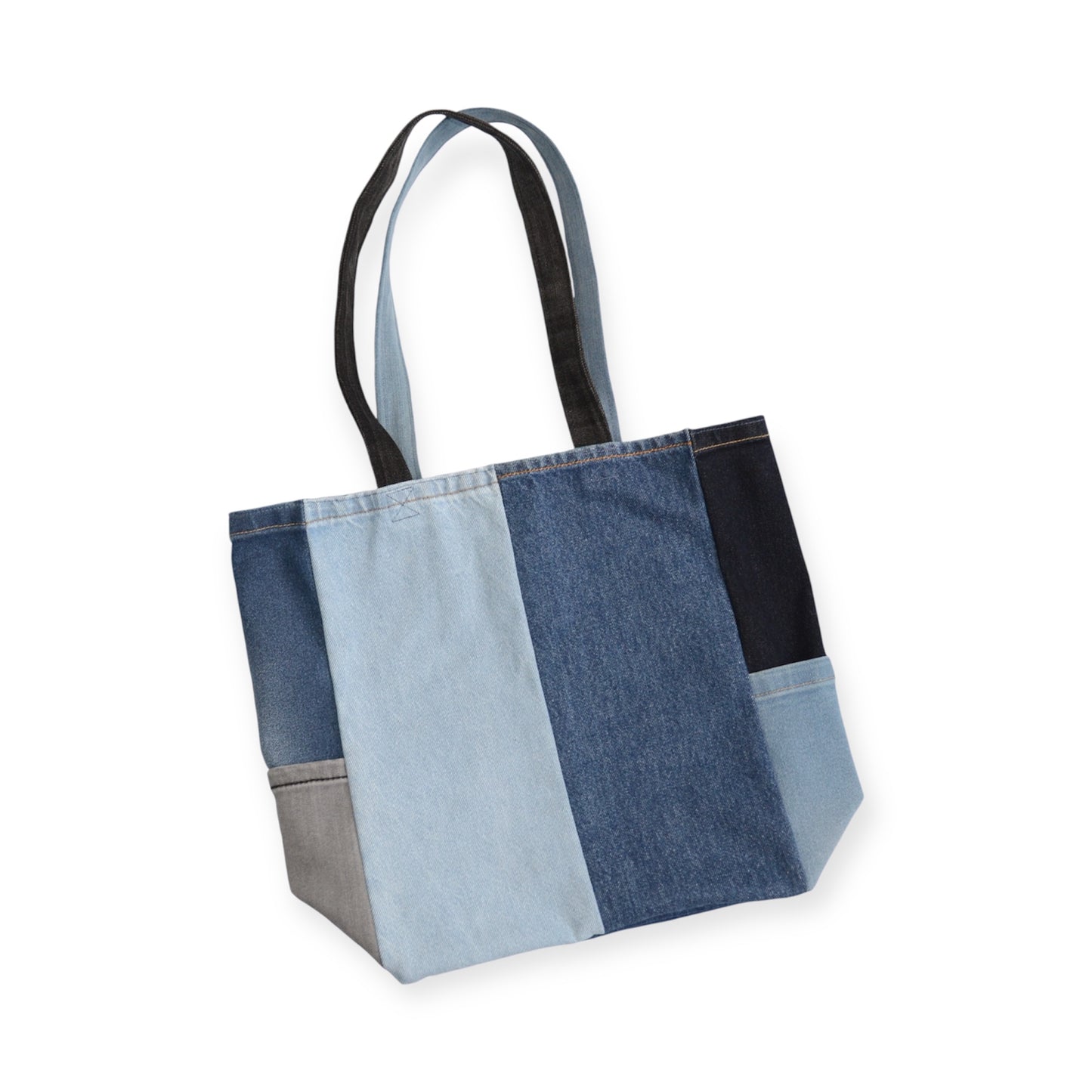 Recycled jeans tote bag