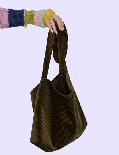 Khaki shoulder bag