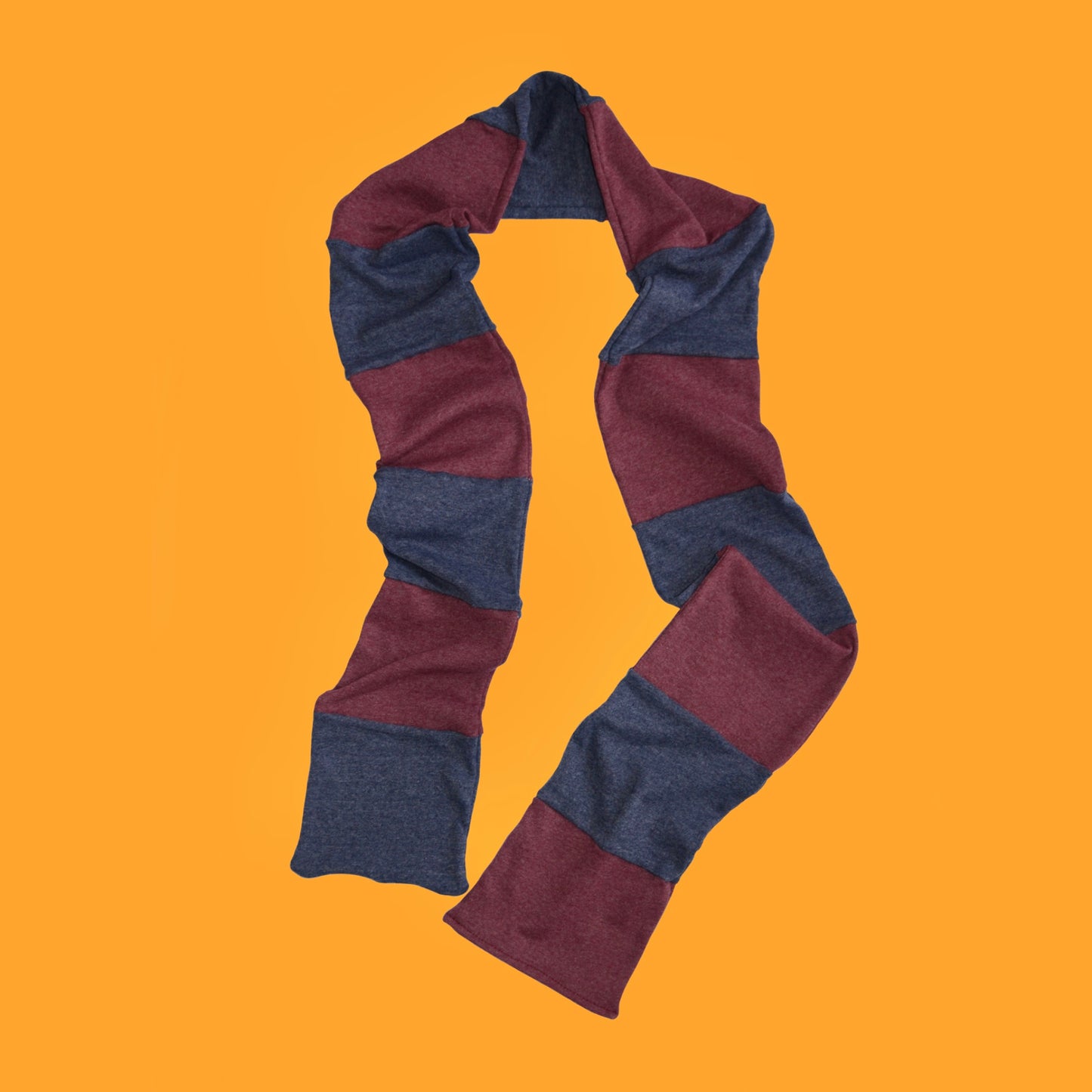 Long blue/burgundy scarf